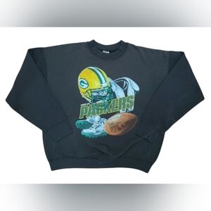 Y2K NFL Green Bay Packers Distressed Crew Neck Sweatshirt Size (XL)